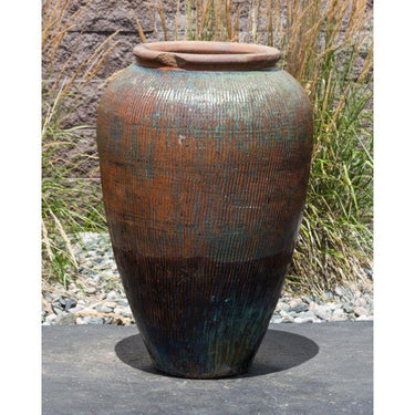 Tuscany FNT50077 Ceramic Triple Vase Complete Fountain Kit Vase Fountain Blue Thumb